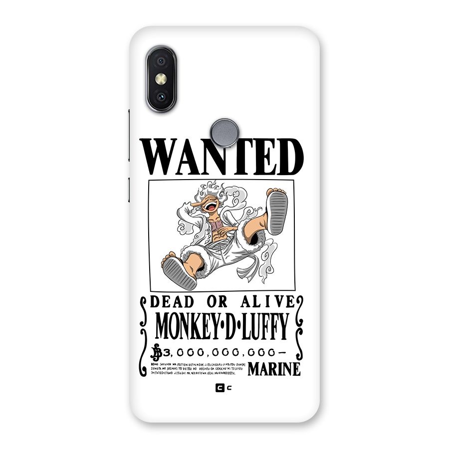 Munkey D Luffy Wanted  Back Case for Redmi Y2