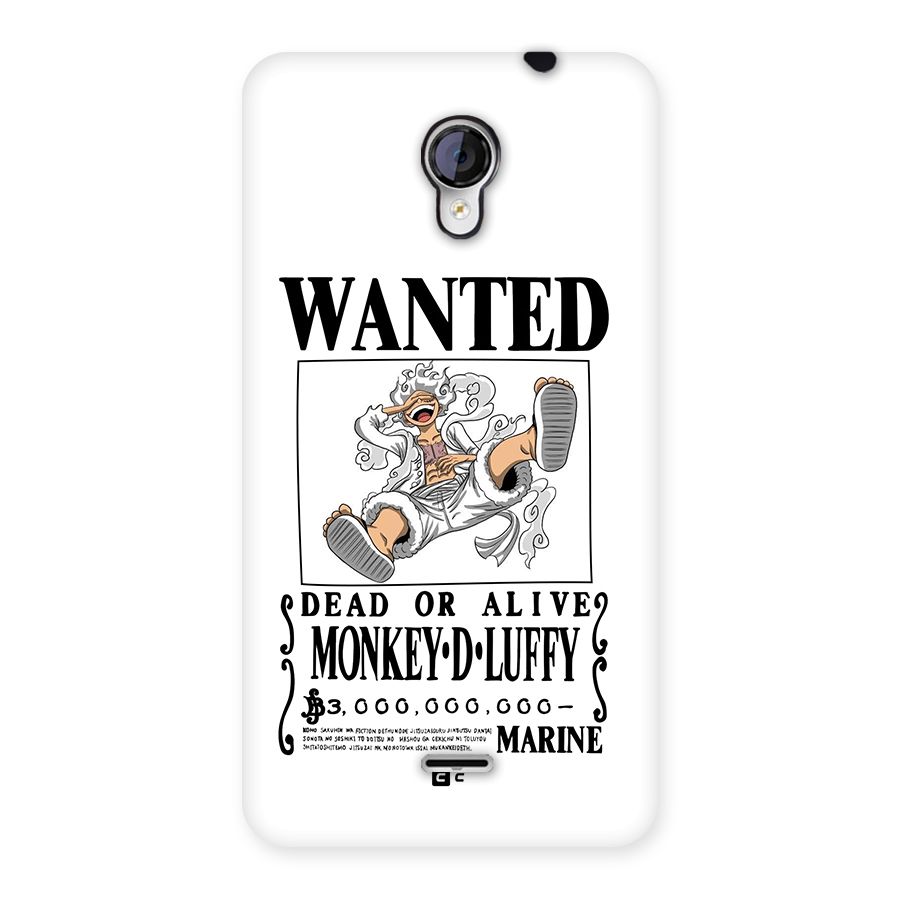 Munkey D Luffy Wanted  Back Case for Unite 2 A106