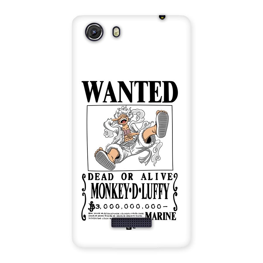 Munkey D Luffy Wanted  Back Case for Unite 3
