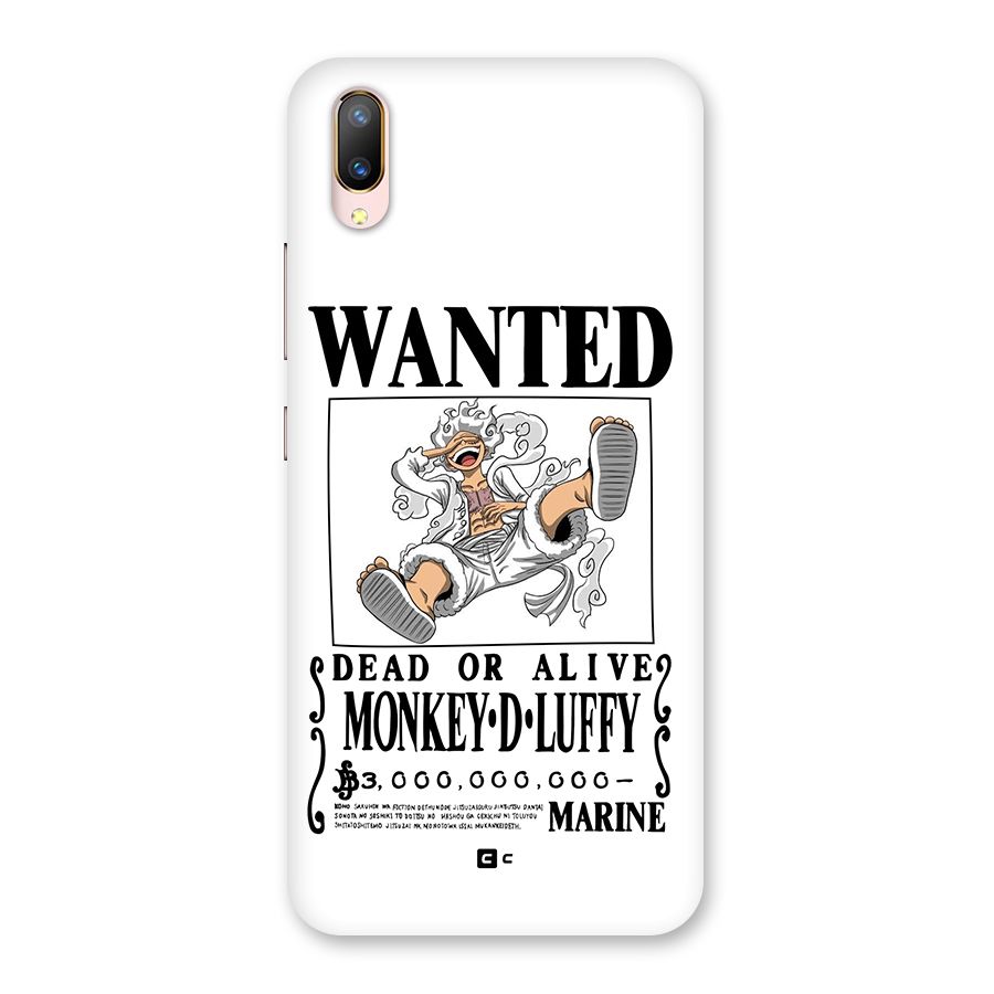 Munkey D Luffy Wanted  Back Case for Vivo V11 Pro