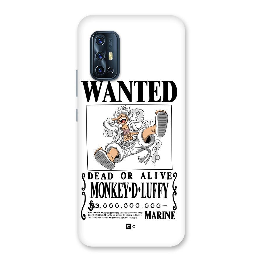 Munkey D Luffy Wanted  Back Case for Vivo V17