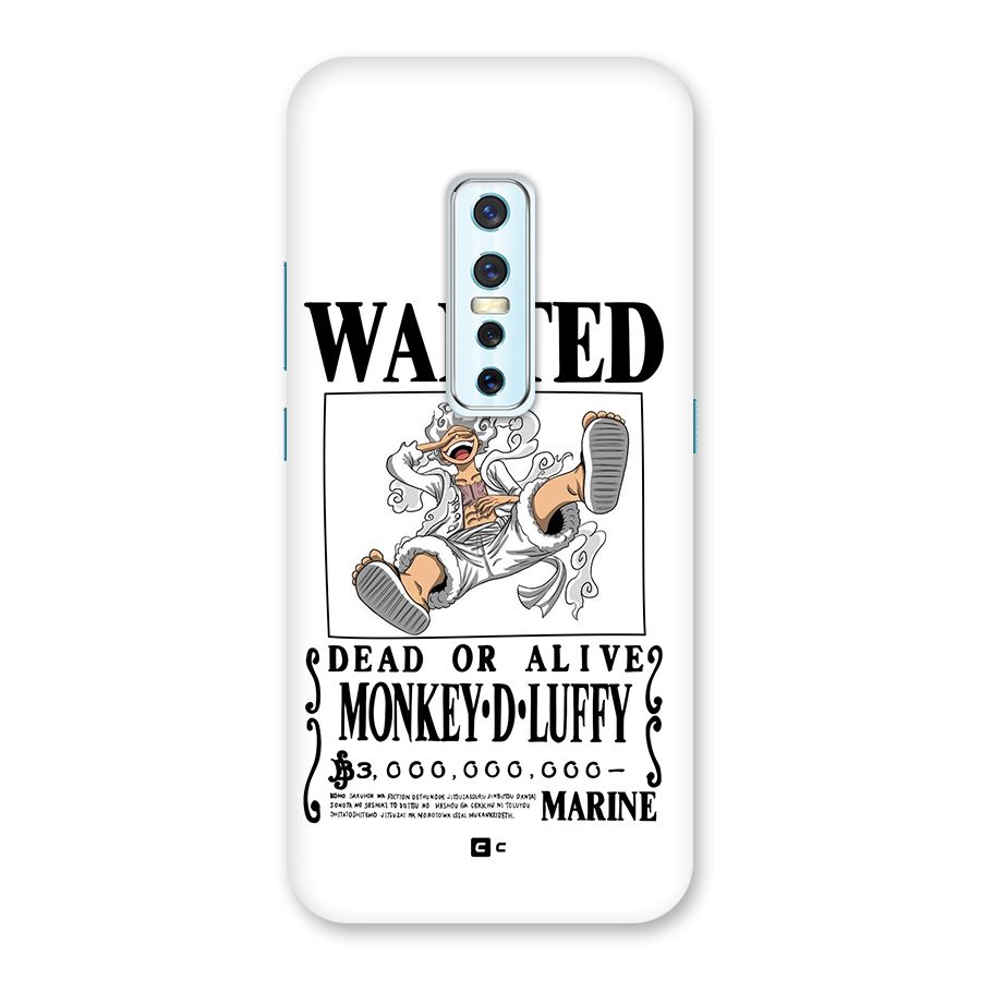 Munkey D Luffy Wanted  Back Case for Vivo V17 Pro