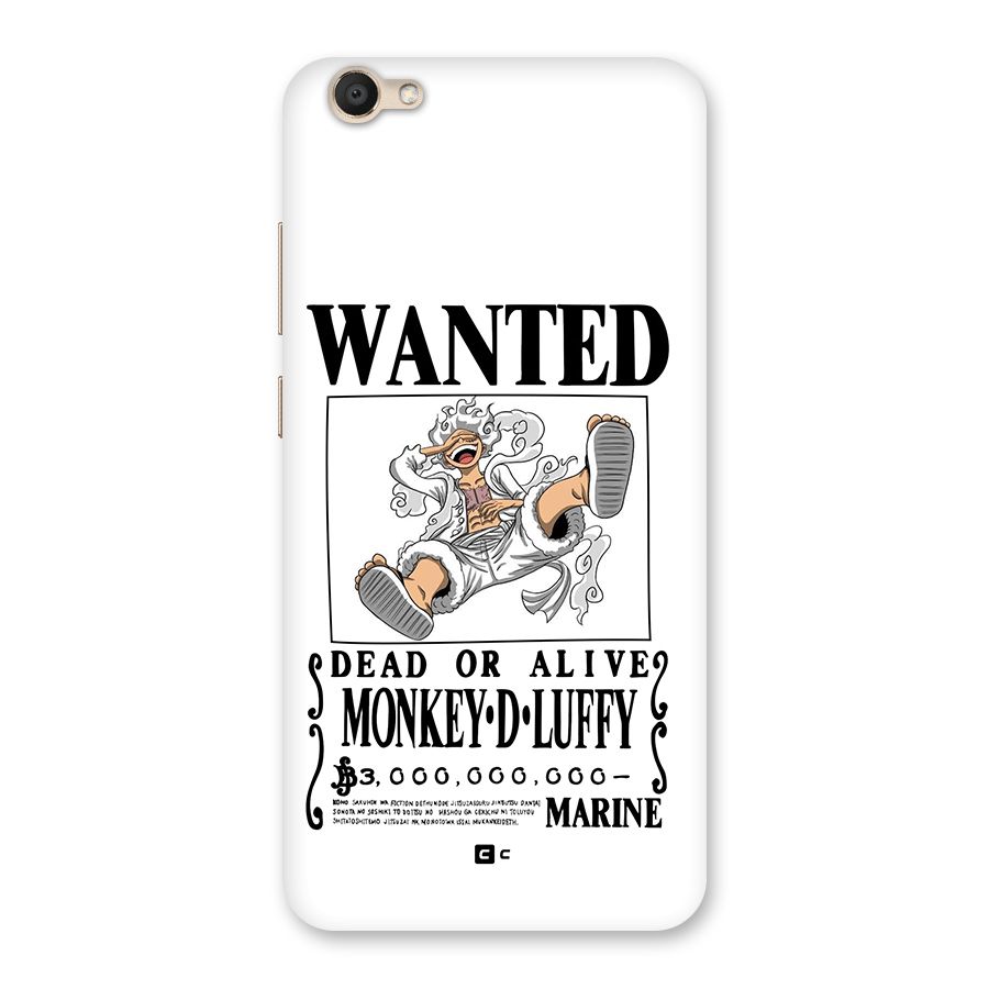Munkey D Luffy Wanted  Back Case for Vivo V5
