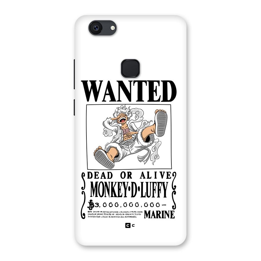 Munkey D Luffy Wanted  Back Case for Vivo V7 Plus