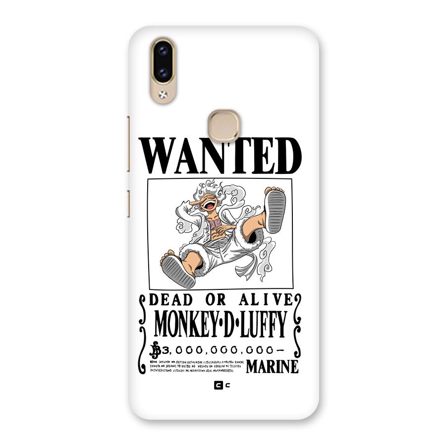 Munkey D Luffy Wanted  Back Case for Vivo V9 Youth