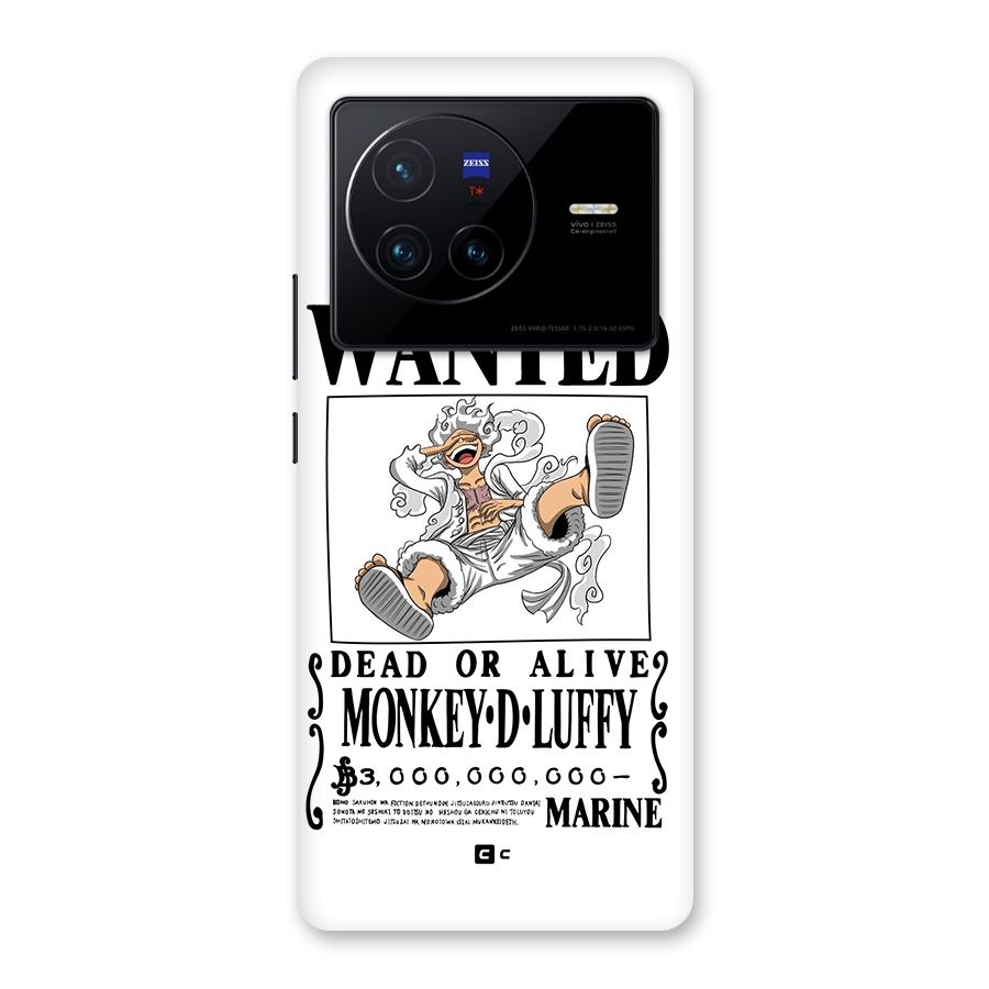 Munkey D Luffy Wanted  Back Case for Vivo X80