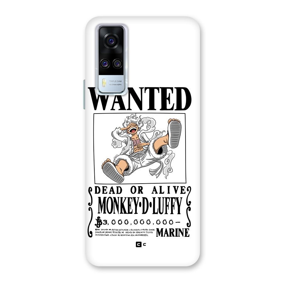Munkey D Luffy Wanted  Back Case for Vivo Y31