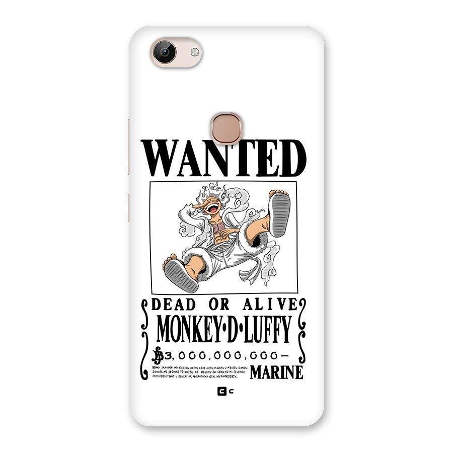 Munkey D Luffy Wanted  Back Case for Vivo Y83