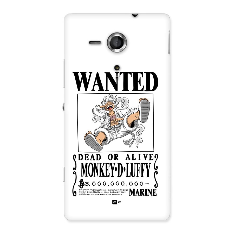 Munkey D Luffy Wanted  Back Case for Xperia Sp