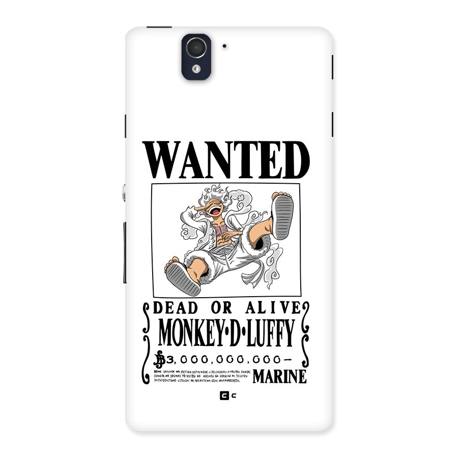 Munkey D Luffy Wanted  Back Case for Xperia Z