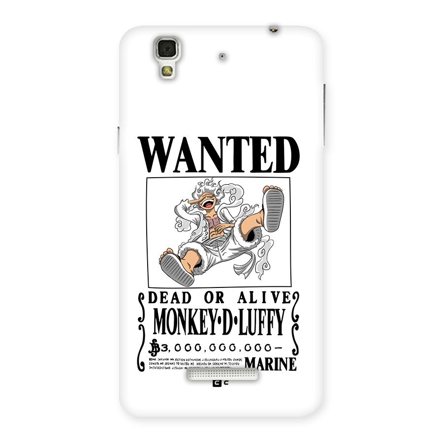 Munkey D Luffy Wanted  Back Case for Yureka