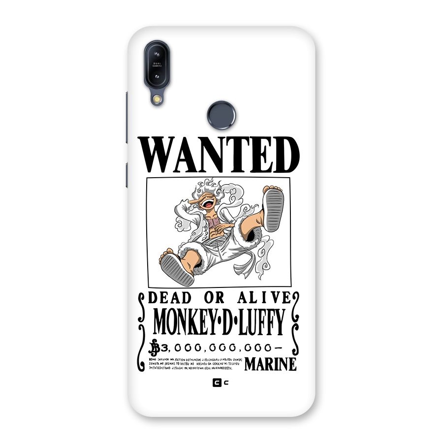 Munkey D Luffy Wanted  Back Case for Zenfone Max M2