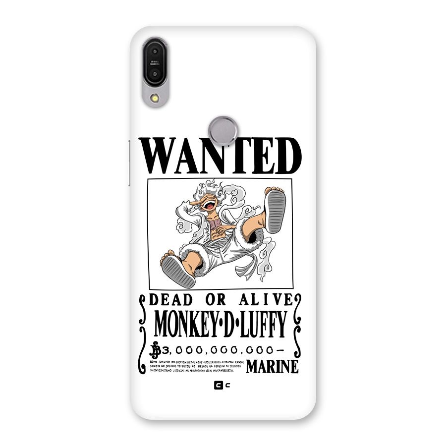 Munkey D Luffy Wanted  Back Case for Zenfone Max Pro M1