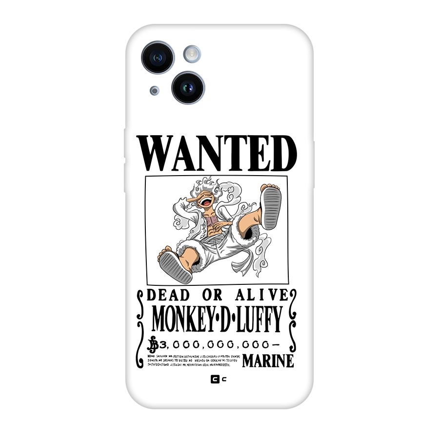 Munkey D Luffy Wanted  Back Case for iPhone 14