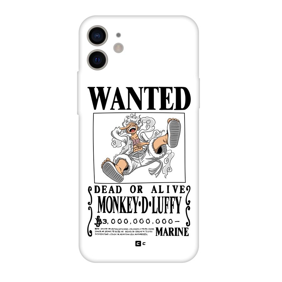 Munkey D Luffy Wanted  Back Case for iPhone 11
