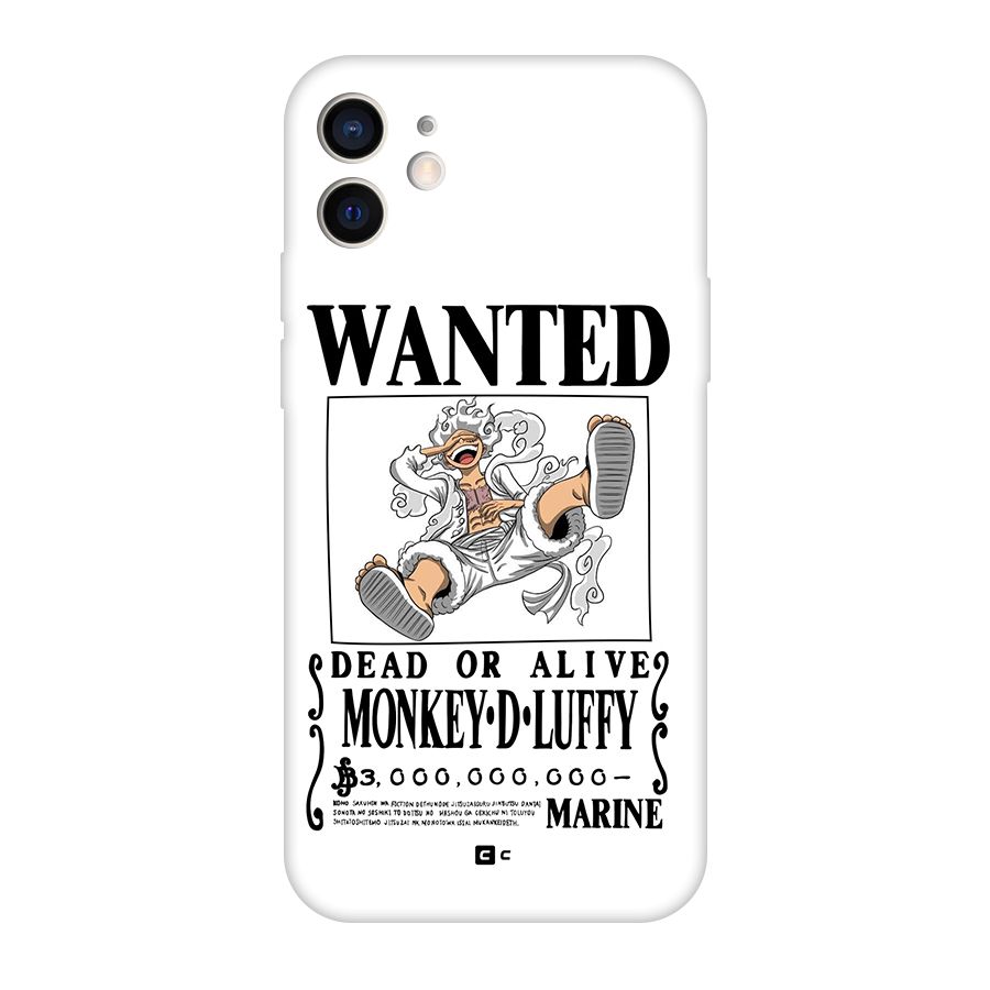 Munkey D Luffy Wanted  Back Case for iPhone 12