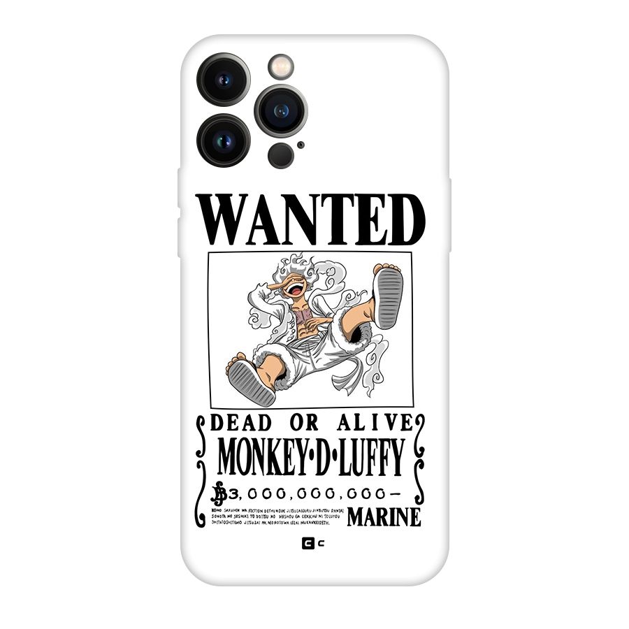 Munkey D Luffy Wanted  Back Case for iPhone 13 Pro Max