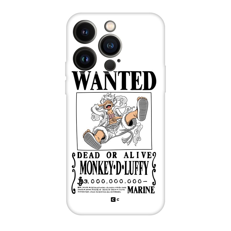 Munkey D Luffy Wanted  Back Case for iPhone 14 Pro