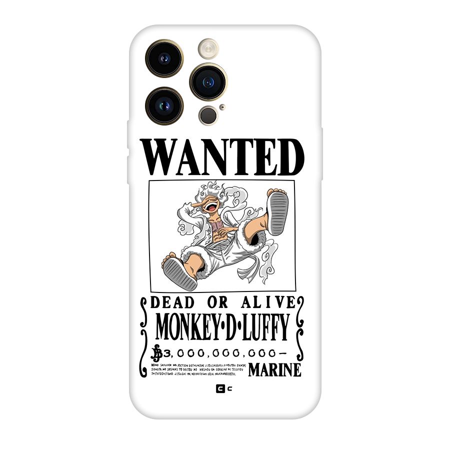 Munkey D Luffy Wanted  Back Case for iPhone 14 Pro Max