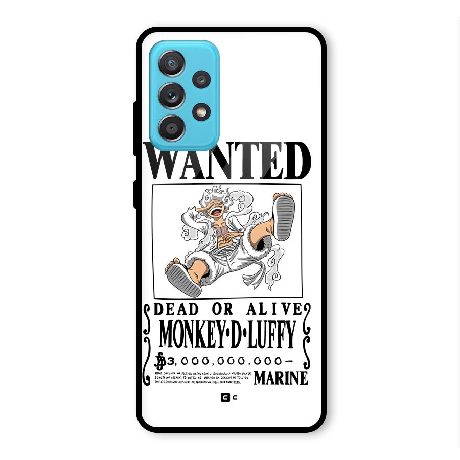 Munkey D Luffy Wanted  Glass Back Case for Galaxy A52s 5G