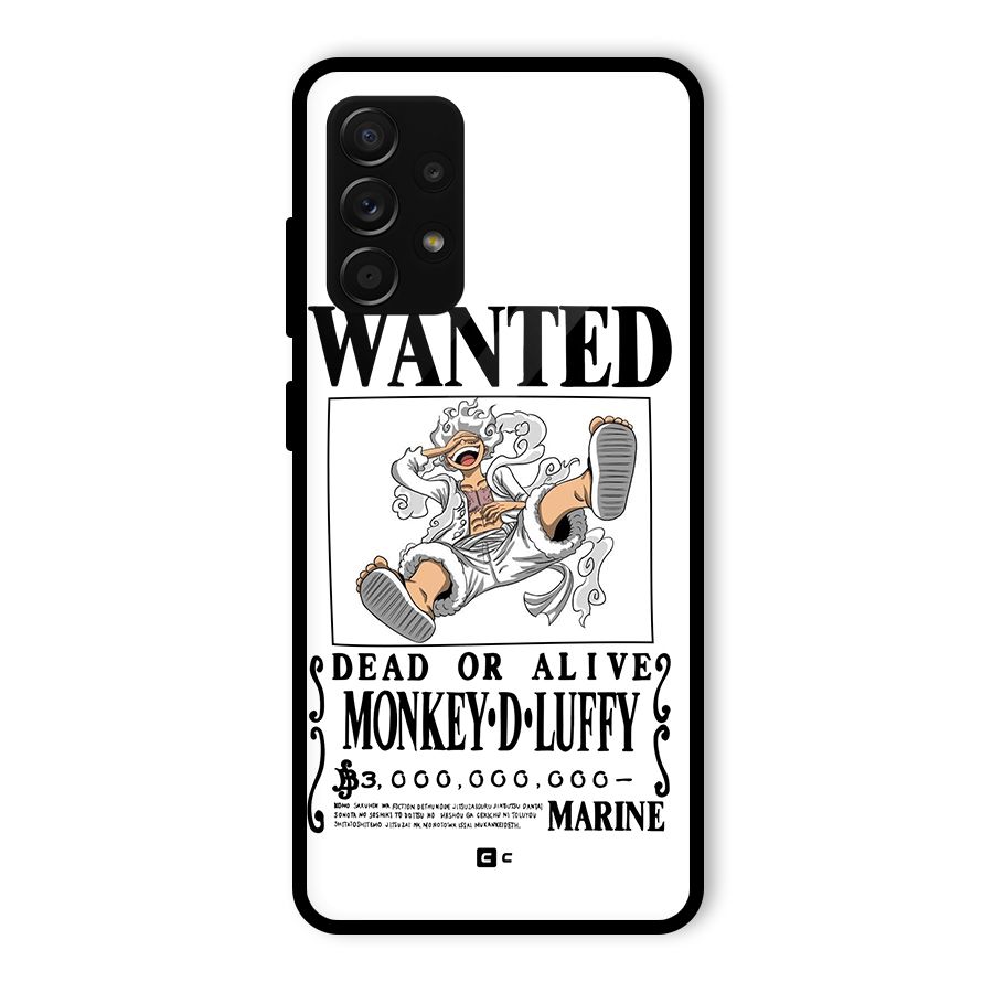 Munkey D Luffy Wanted  Glass Back Case for Galaxy A53 5G