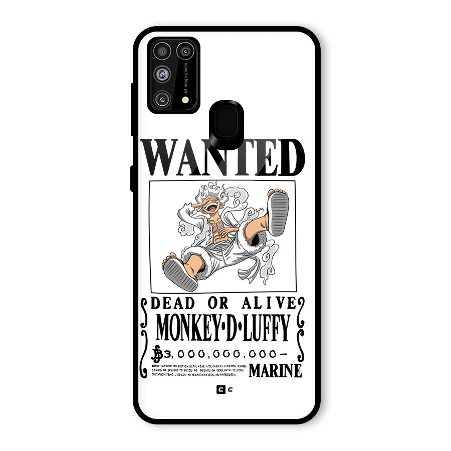 Munkey D Luffy Wanted  Glass Back Case for Galaxy F41