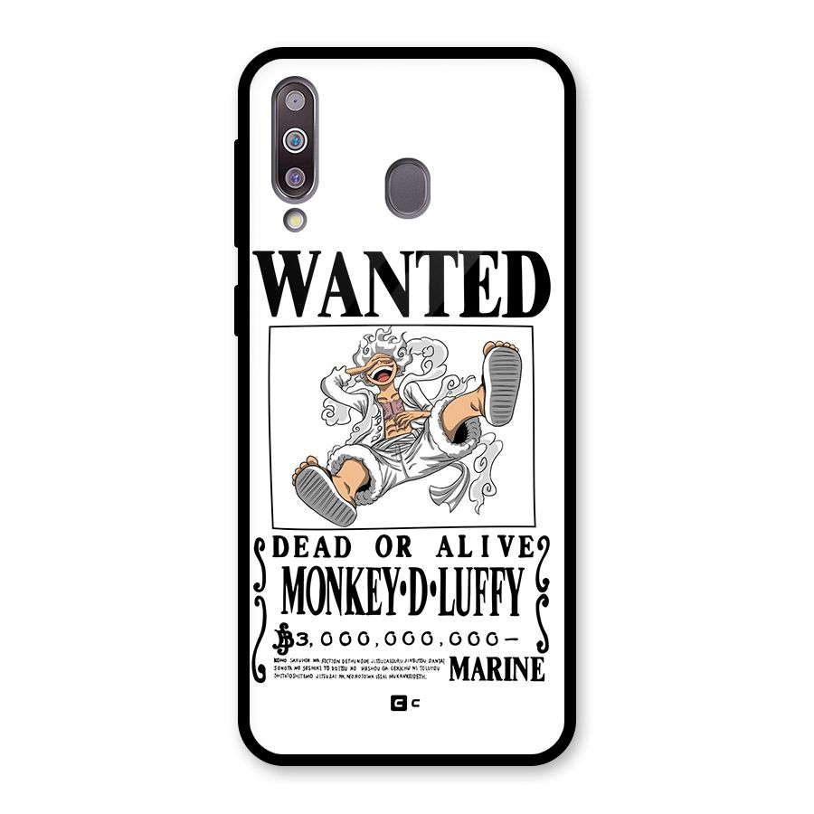 Munkey D Luffy Wanted  Glass Back Case for Galaxy M30