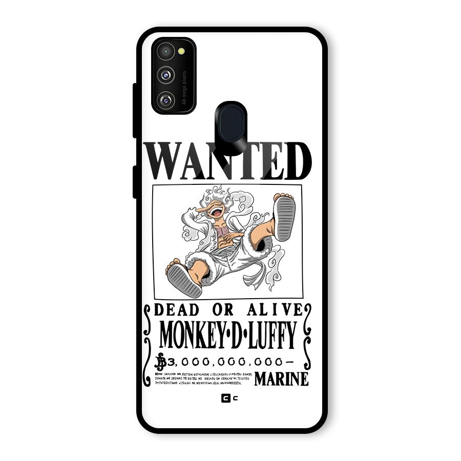 Munkey D Luffy Wanted  Glass Back Case for Galaxy M30s