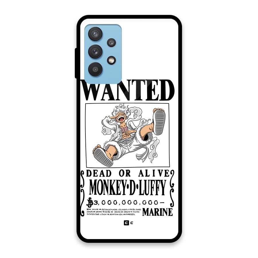 Munkey D Luffy Wanted  Glass Back Case for Galaxy M32 5G