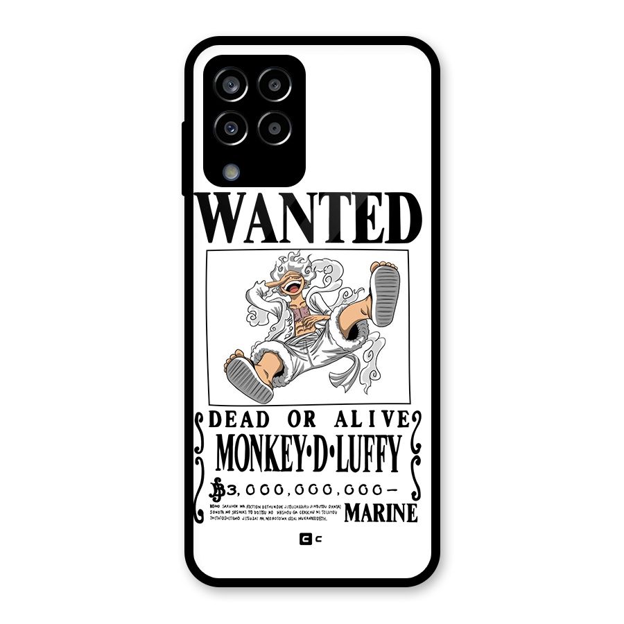 Munkey D Luffy Wanted  Glass Back Case for Galaxy M33