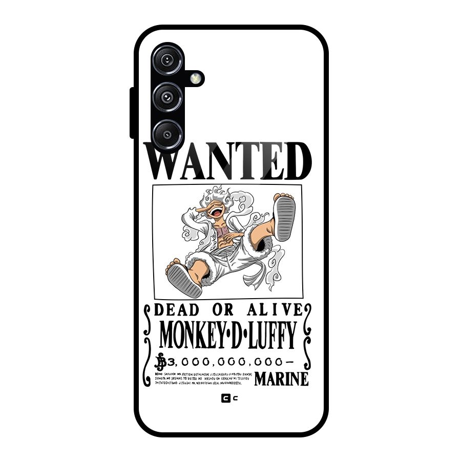 Munkey D Luffy Wanted  Glass Back Case for Galaxy M34 5G