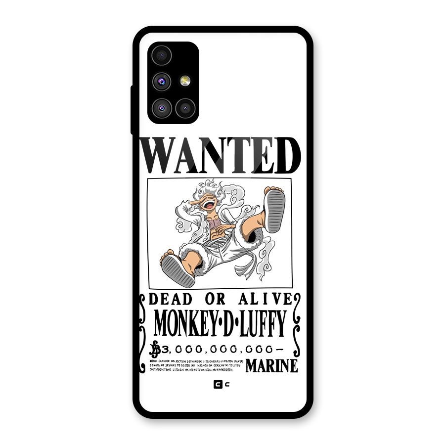 Munkey D Luffy Wanted  Glass Back Case for Galaxy M51