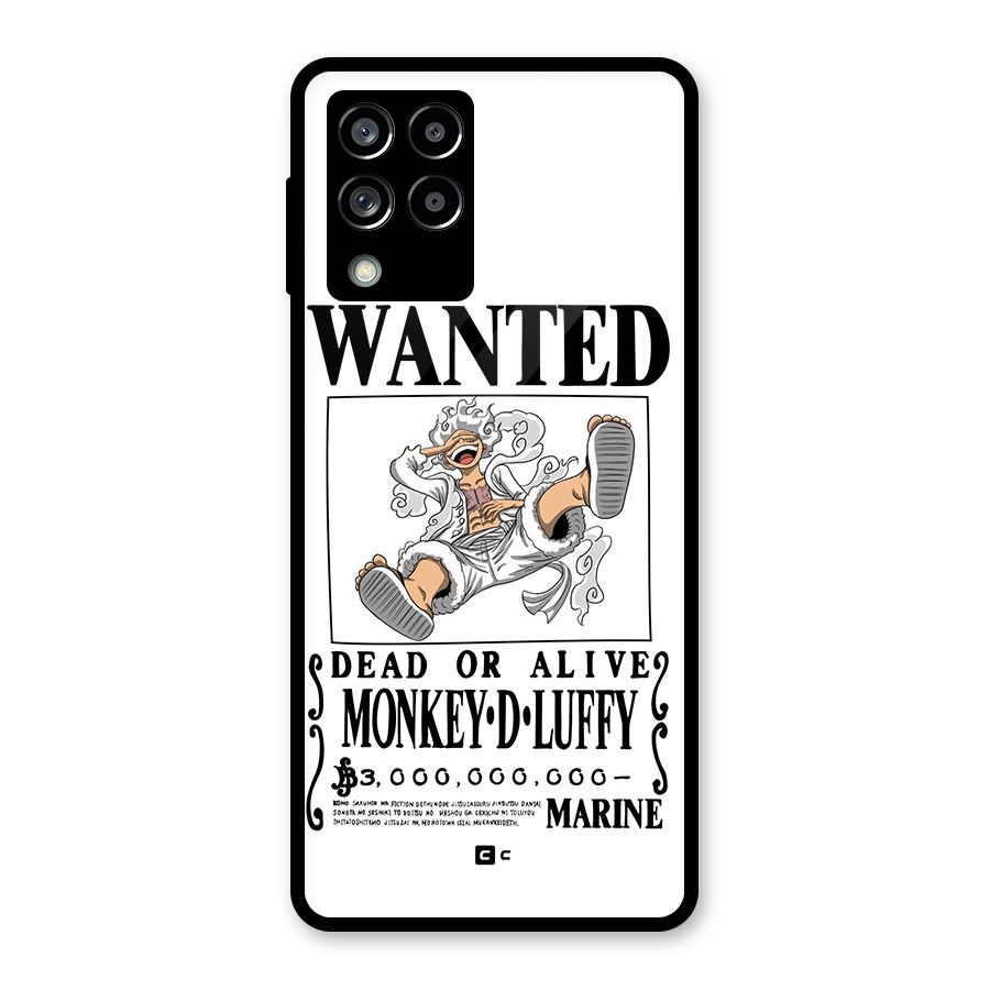 Munkey D Luffy Wanted  Glass Back Case for Galaxy M53 5G