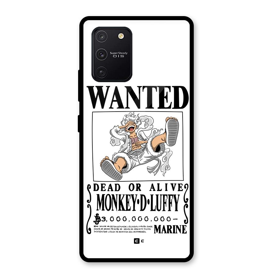 Munkey D Luffy Wanted  Glass Back Case for Galaxy S10 Lite