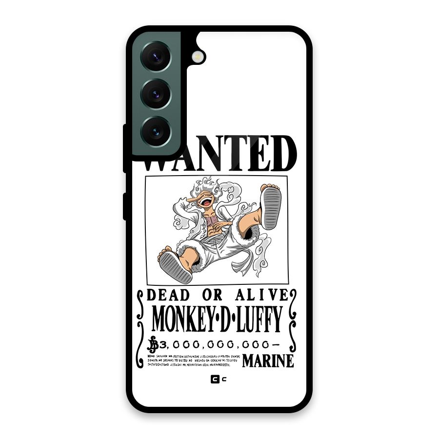 Munkey D Luffy Wanted  Glass Back Case for Galaxy S22 5G