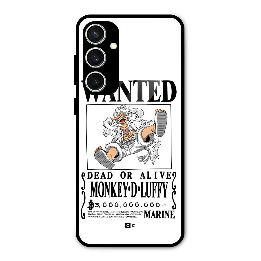 Munkey D Luffy Wanted  Glass Back Case for Galaxy S23 FE