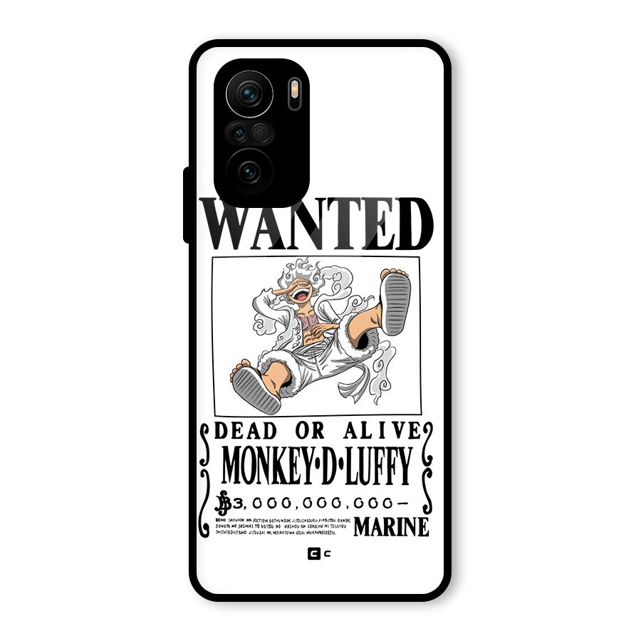 Munkey D Luffy Wanted  Glass Back Case for Mi 11X Pro