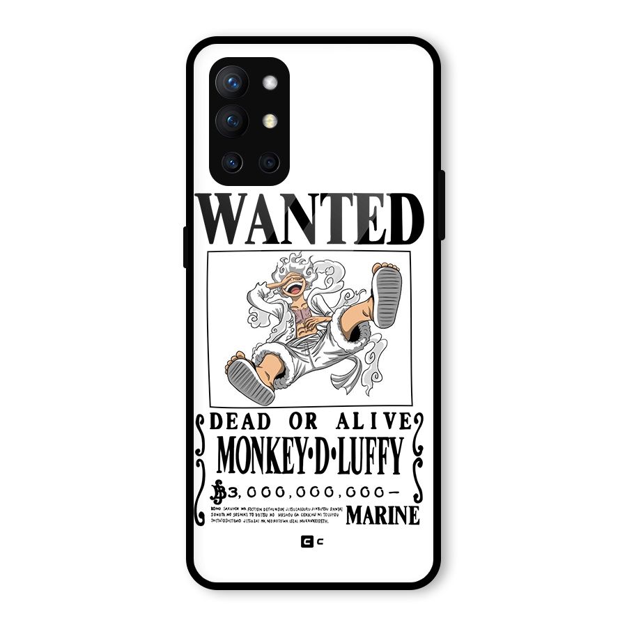 Munkey D Luffy Wanted  Glass Back Case for OnePlus 9R