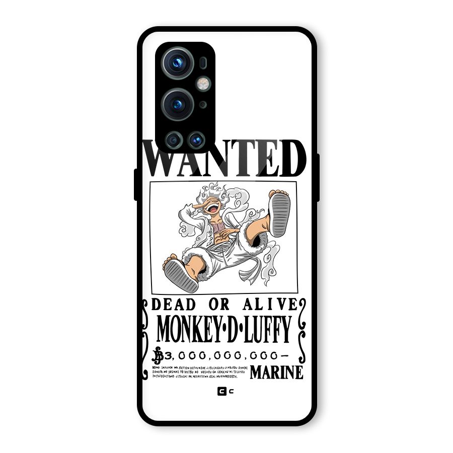 Munkey D Luffy Wanted  Glass Back Case for OnePlus 9 Pro