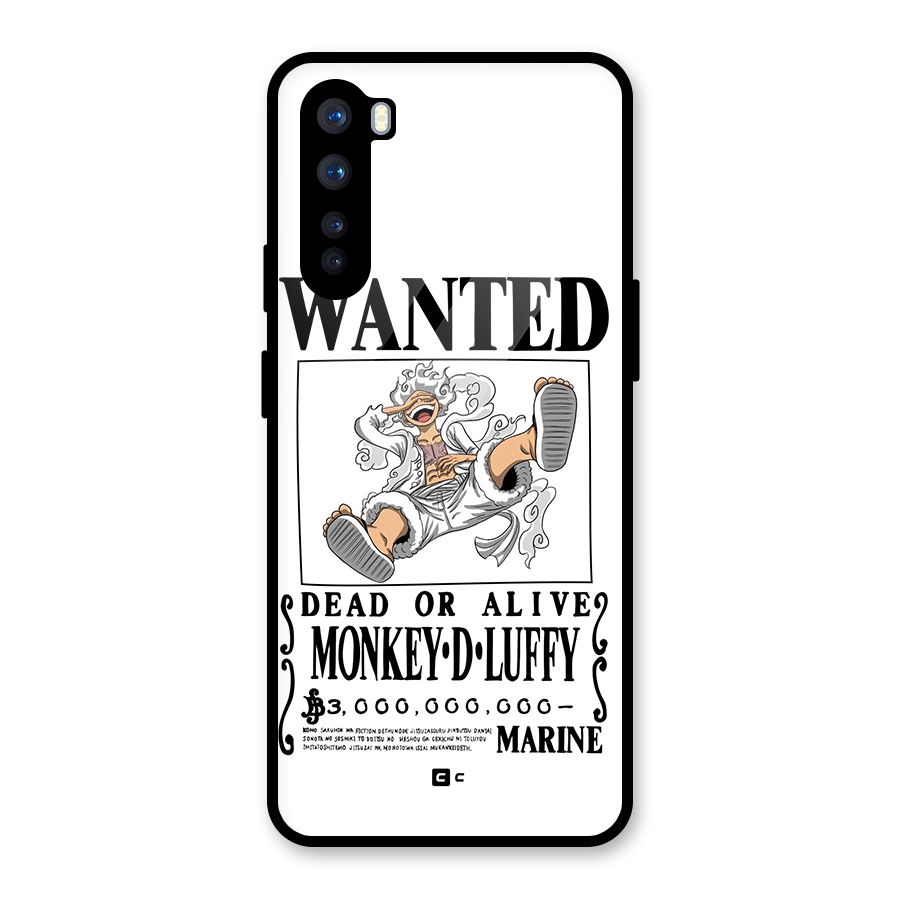 Munkey D Luffy Wanted  Glass Back Case for OnePlus Nord