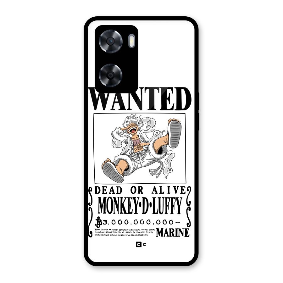 Munkey D Luffy Wanted  Glass Back Case for OnePlus Nord N20 SE