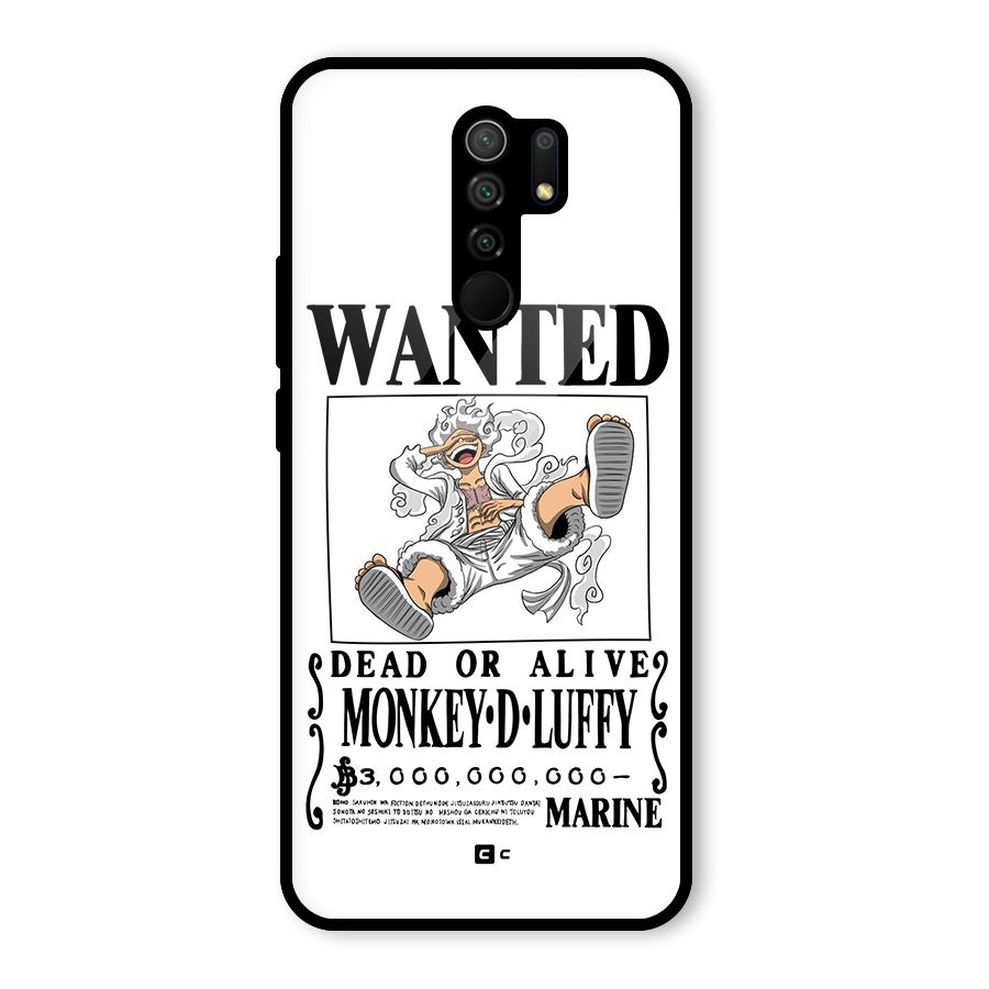 Munkey D Luffy Wanted  Glass Back Case for Poco M2