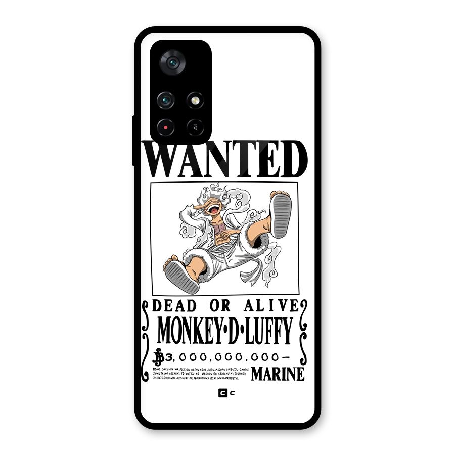 Munkey D Luffy Wanted  Glass Back Case for Poco M4 Pro 5G