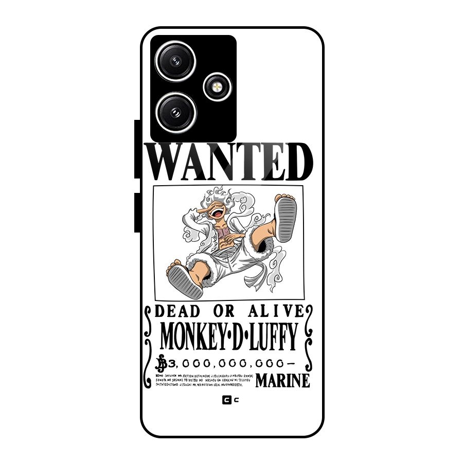 Munkey D Luffy Wanted  Glass Back Case for Poco M6 Pro