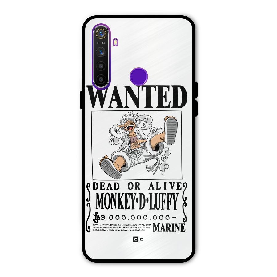 Munkey D Luffy Wanted  Glass Back Case for Realme 5s