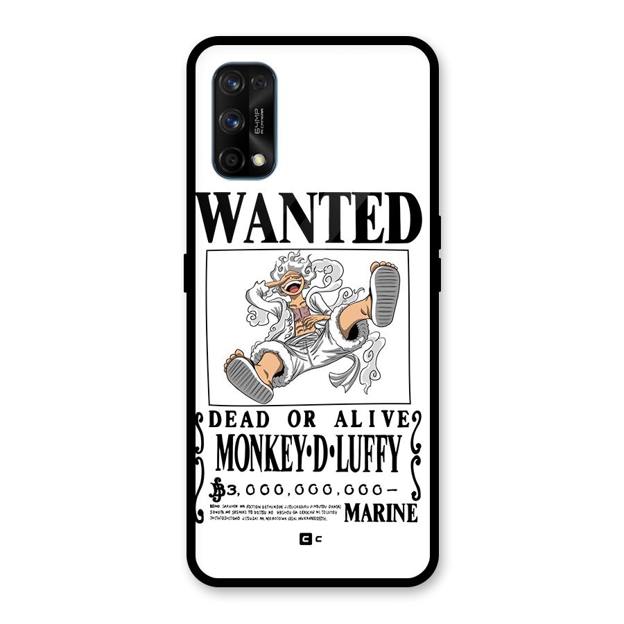 Munkey D Luffy Wanted  Glass Back Case for Realme 7 Pro
