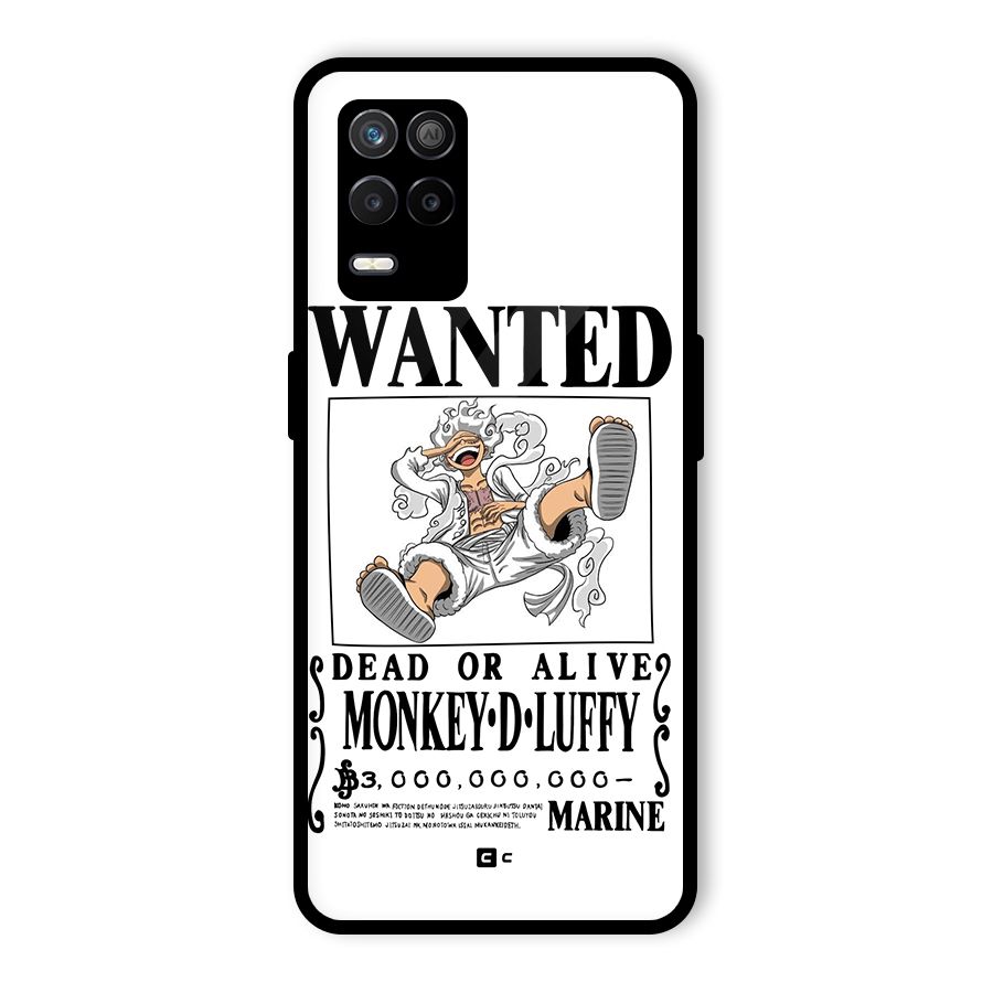 Munkey D Luffy Wanted  Glass Back Case for Realme 8 5G