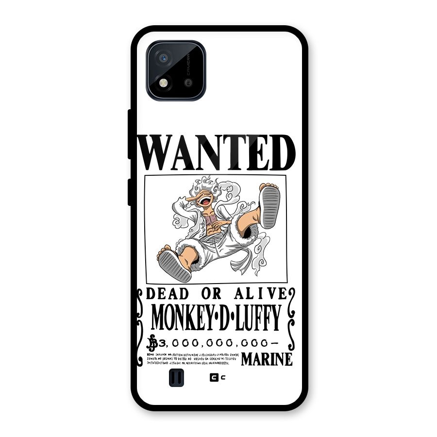 Munkey D Luffy Wanted  Glass Back Case for Realme C11 2021