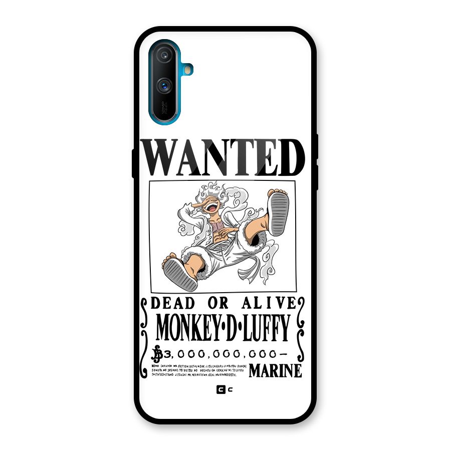 Munkey D Luffy Wanted  Glass Back Case for Realme C3