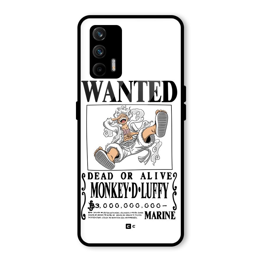 Munkey D Luffy Wanted  Glass Back Case for Realme GT 5G